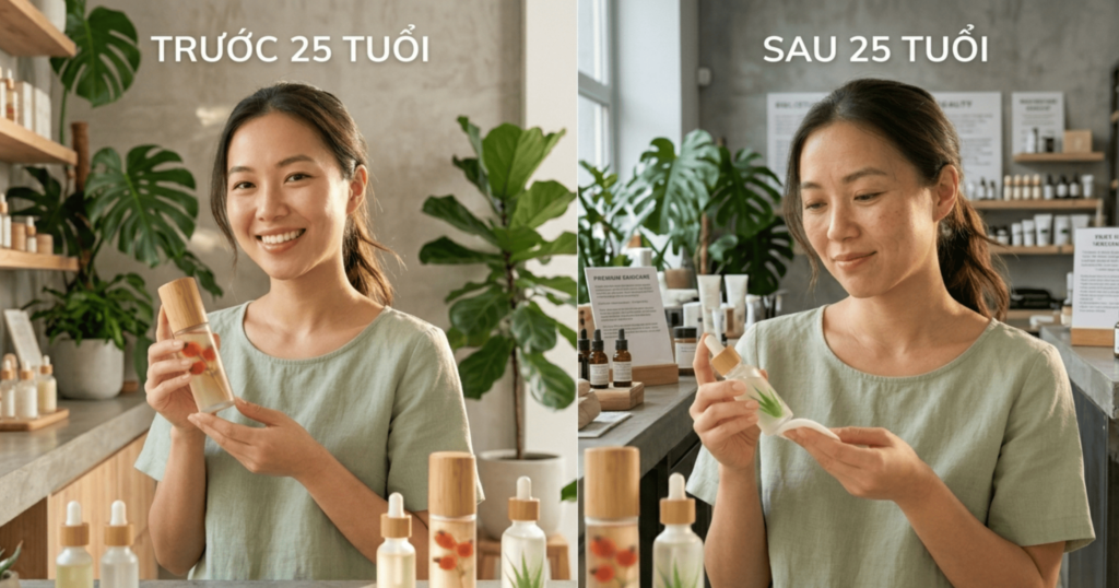 trẻ hóa da tự nhiên sau khi bước qua tuổi 25