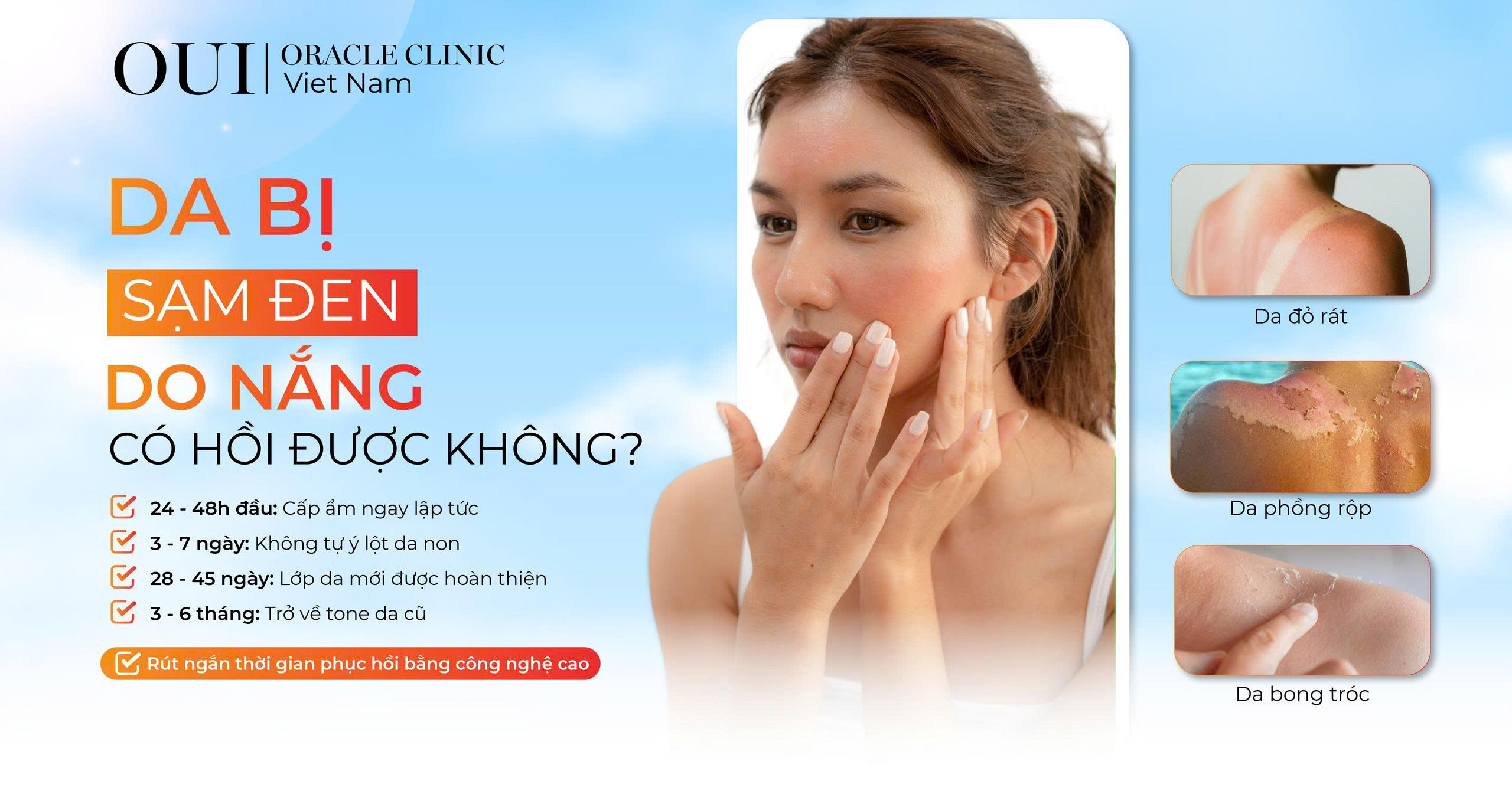 da bị sạm đen do nắng có hồi lại không