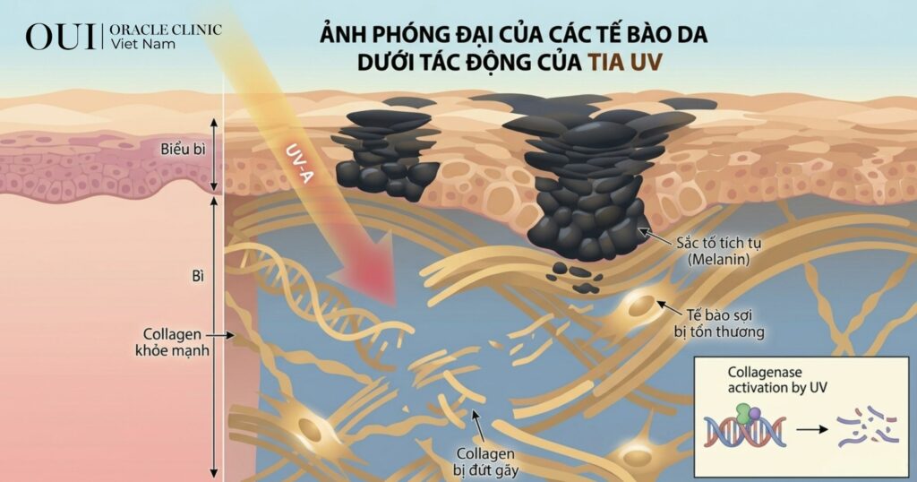 Da lão hóa do ánh nắng so sánh công nghệ