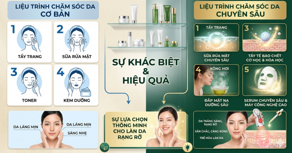 liệu trình chăm sóc da chuyên sâu là gì