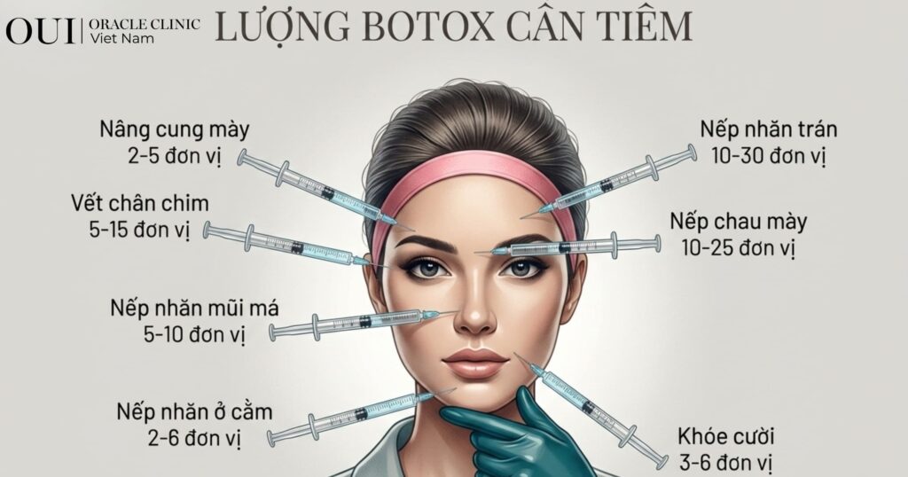 tiêm botox giữ được bao lâu do liều lượng và chất lượng botox
