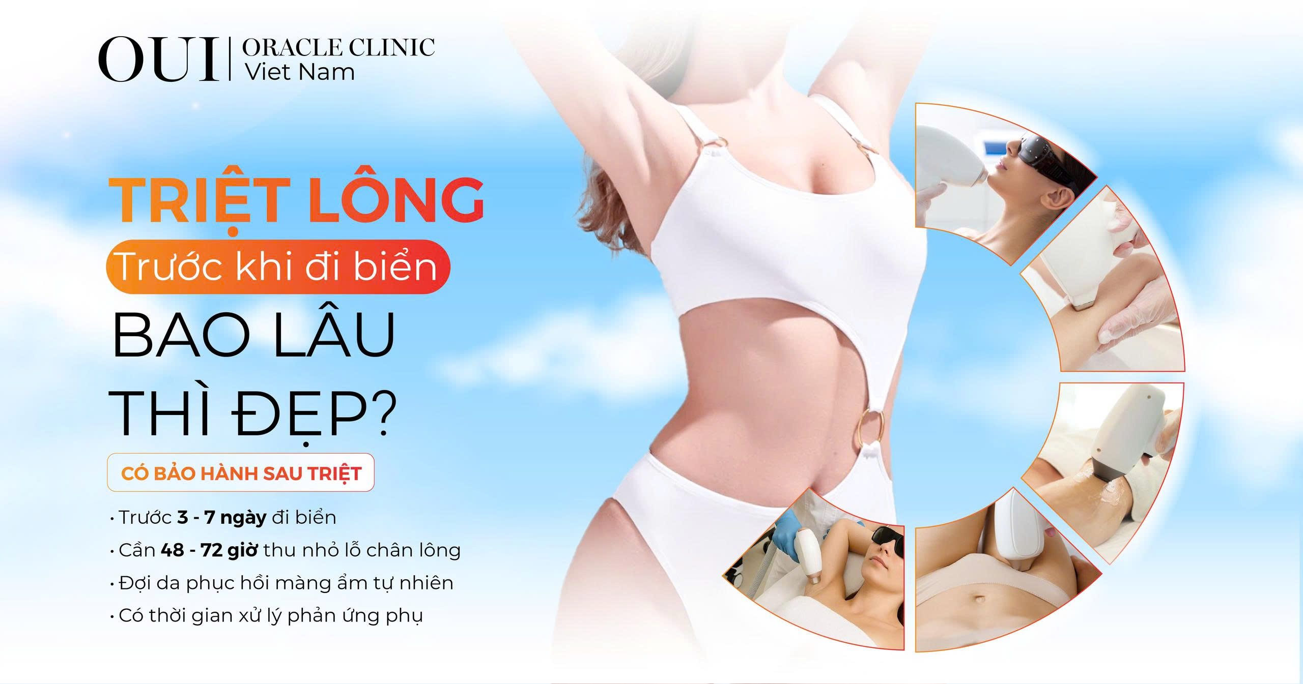 triệt lông trước khi đi biển bao lâu