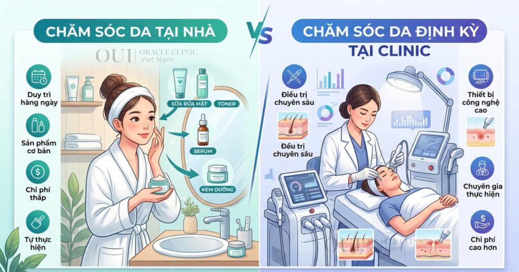 chăm sóc da định kỳ tháng thứ 4