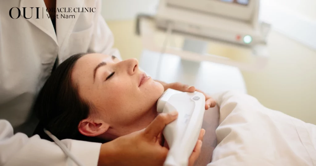 da lão hóa do ánh sáng xanh ultherapy