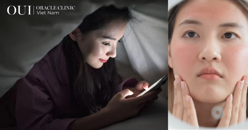 da lão hóa do ánh sáng xanh lời khuyên từ chuyên gia