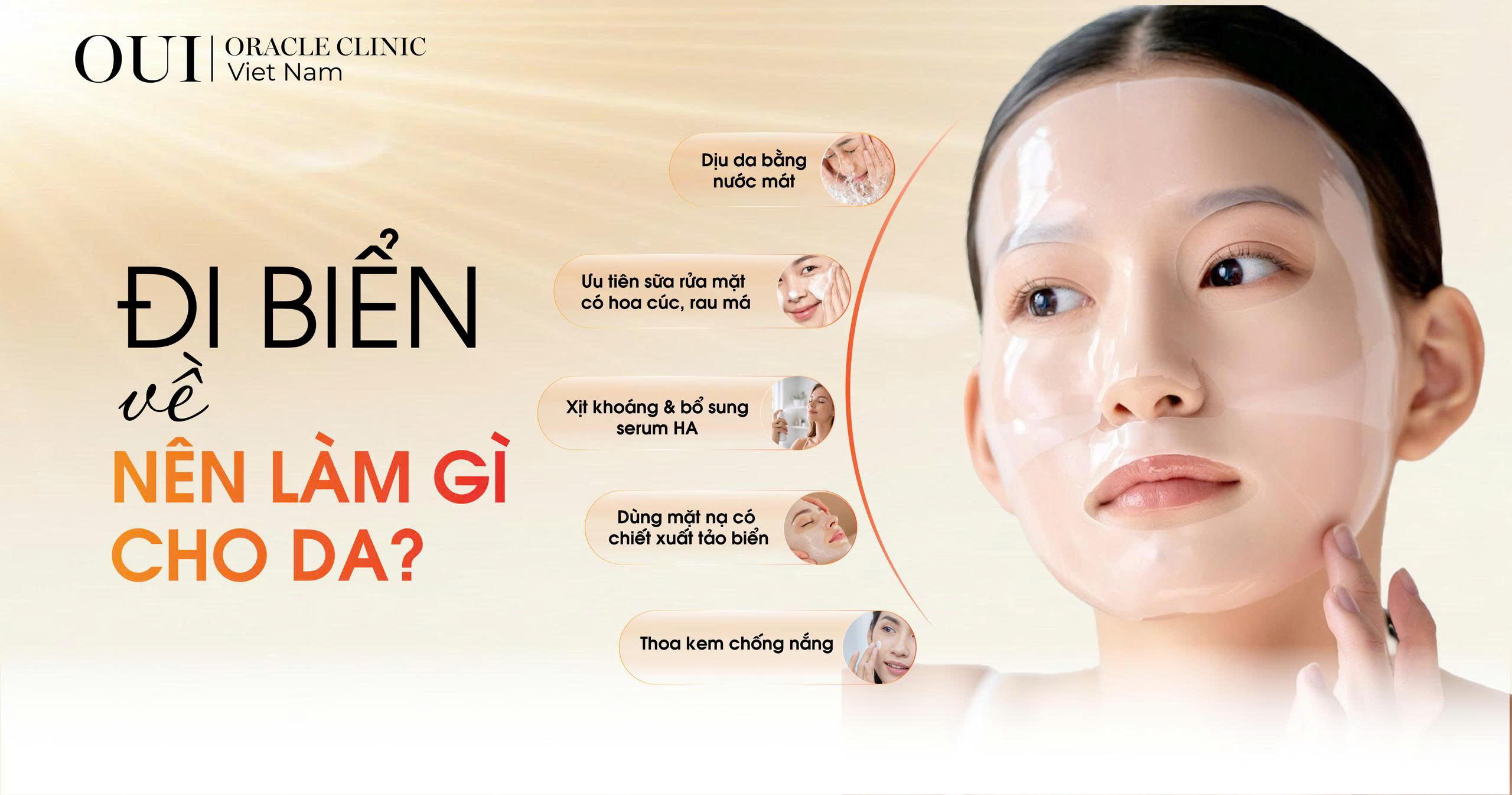 đi biển về nên làm gì cho da