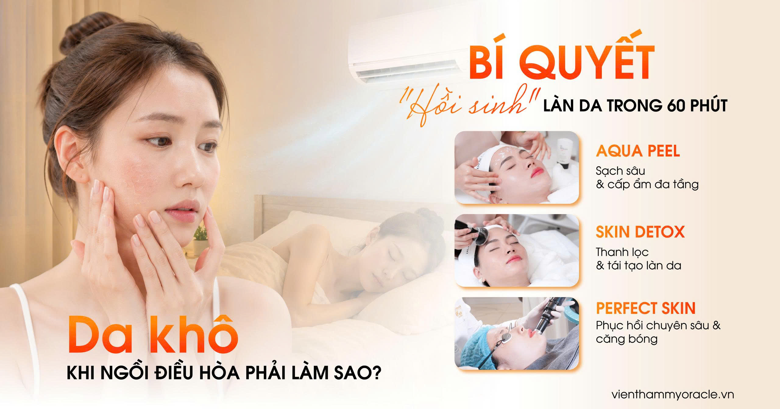 da khô khi ngồi điều hòa