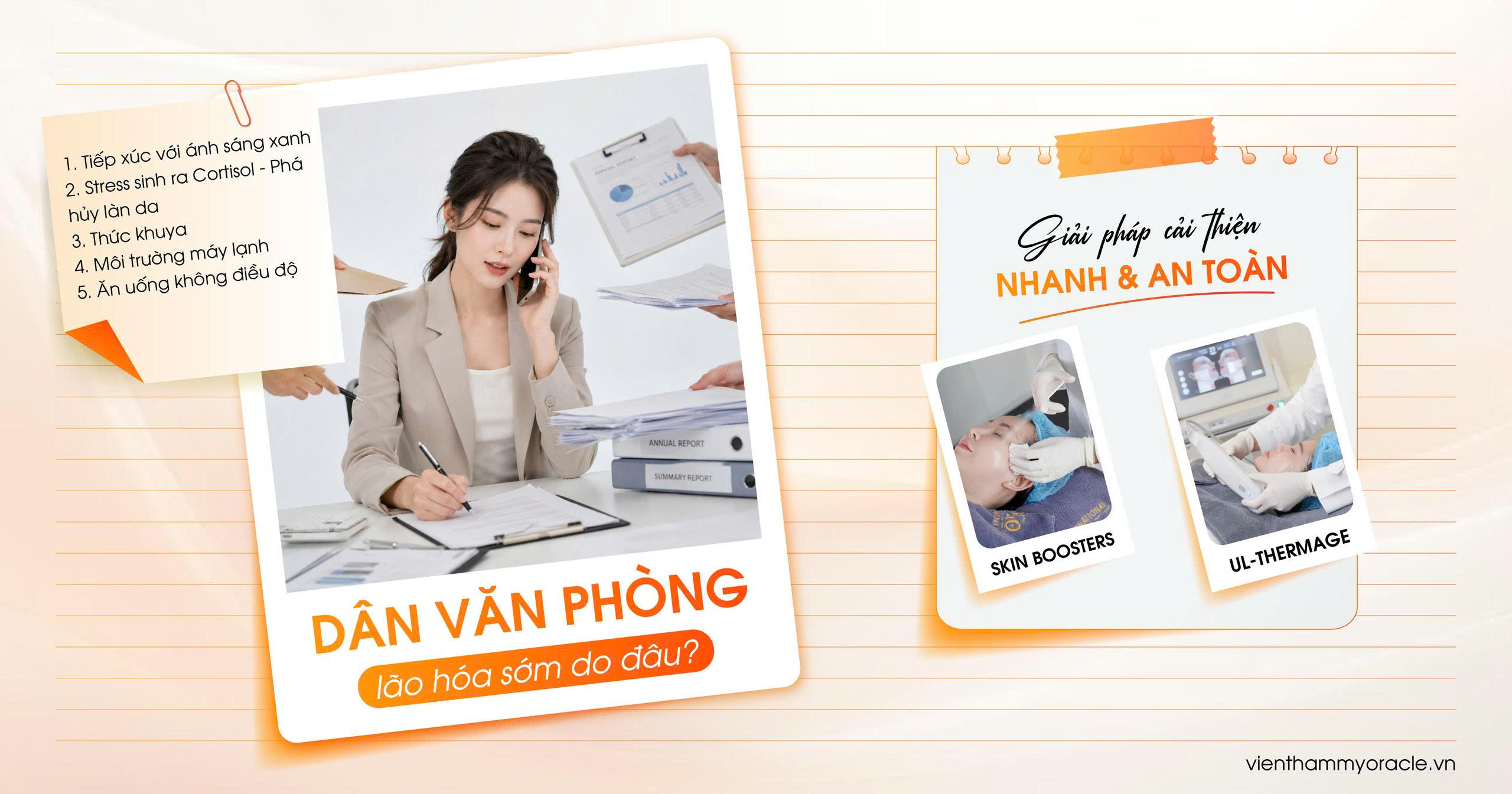 dân văn phòng lão hóa sớm