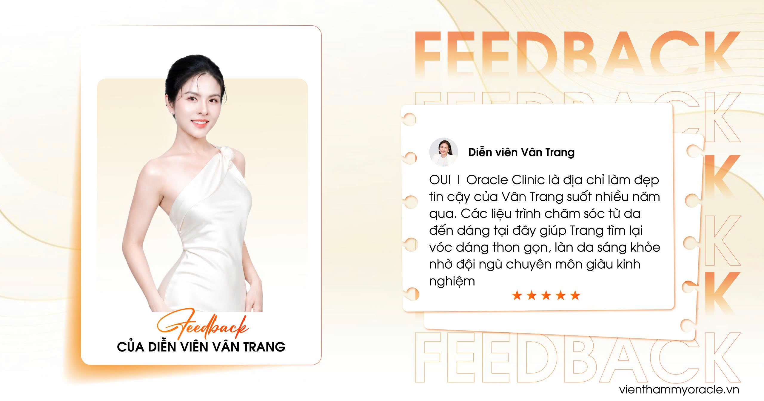 feedback diễn viên Vân Trang