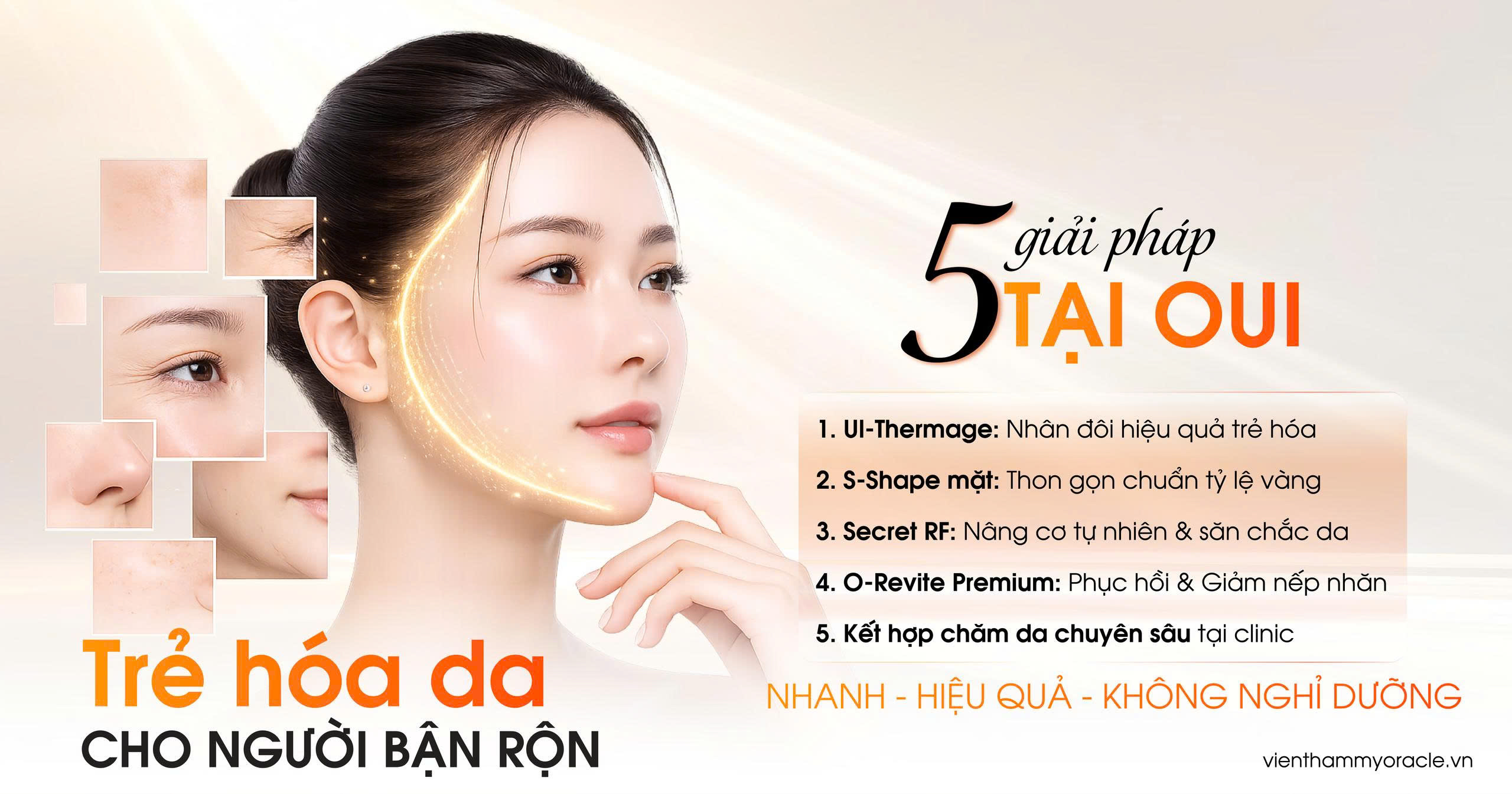 trẻ hóa da cho người bận rộn