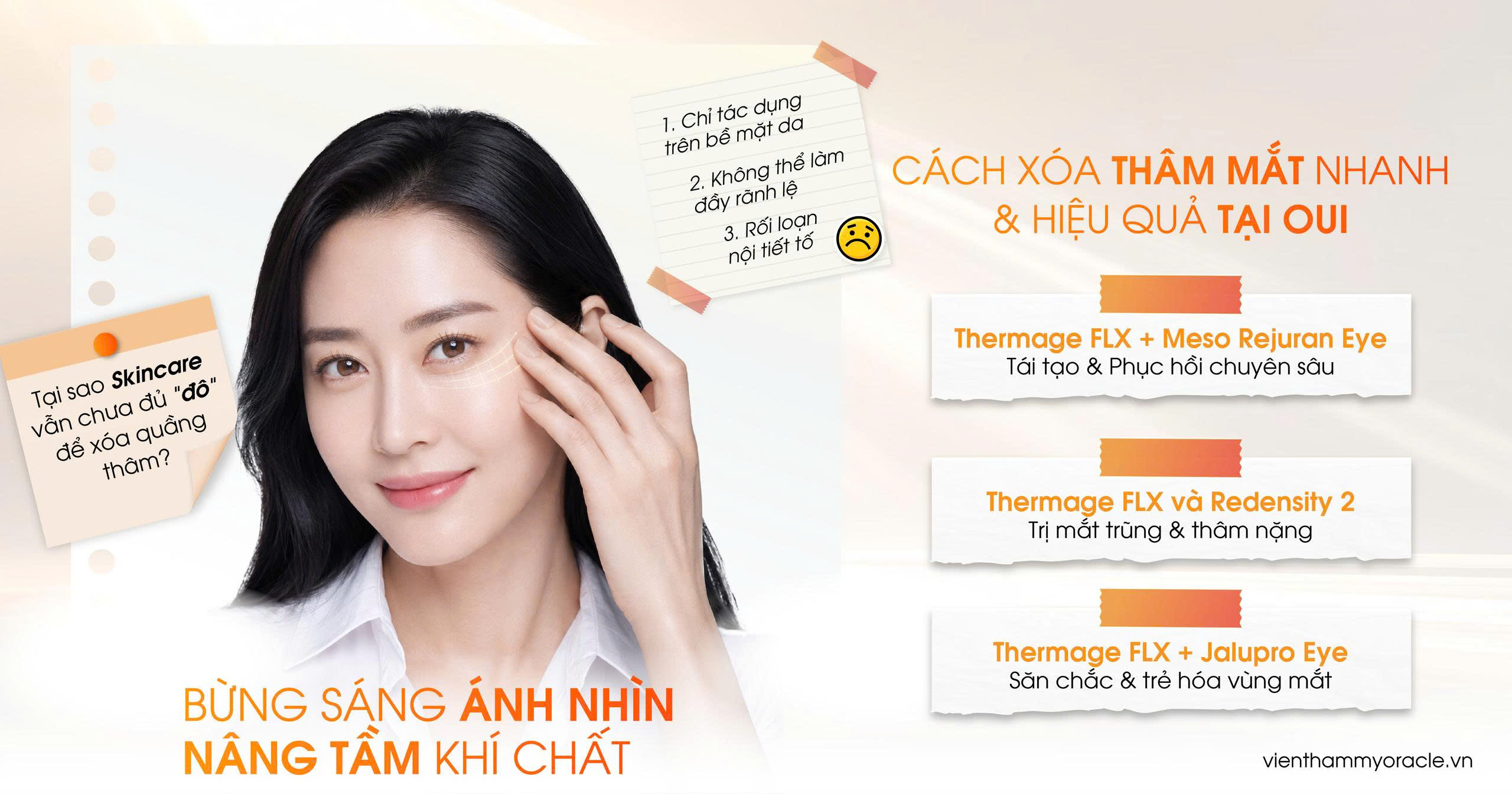 xóa quầng thâm mắt nhanh
